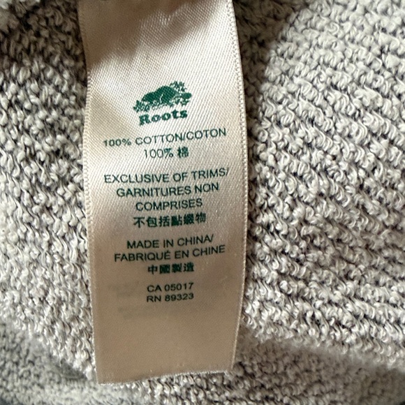 Roots Gray Hoodie, Size Extra Small - Picture 6 of 7